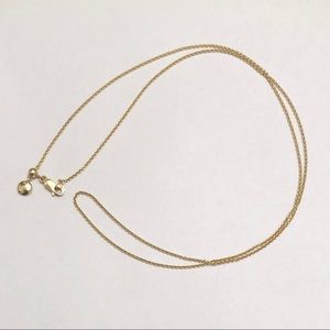 Monica Vinader Fine Chain 24" 18K Gold Vermeil